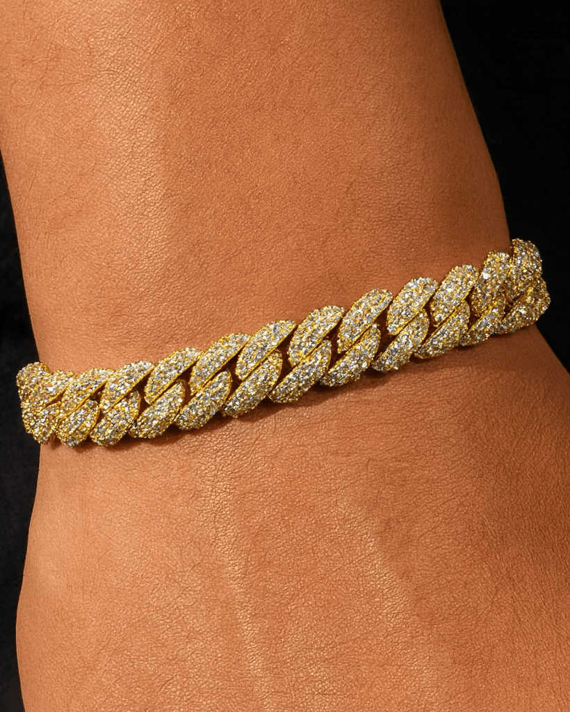 10MM ICED CUBAN LINK BRACELET